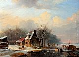 Jacobus Van Der Stok Winter painting